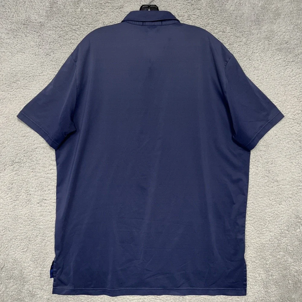 RLX Ralph Lauren Shirt Mens XL Blue Polo 2019 PGA Bethpage‎ Black Embroider Logo